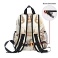 thumbnail image 5 of FORMRS School Backpack with Front Zippered Pocket 12" Student Travel Daypack, Beige Watercolor Seashells, 5 of 6