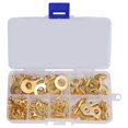 thumbnail image 1 of 150 Pcs Cable Ring Terminal Ring Cable Lugs Copper Lugs Ring Terminals Connectors Brass Crimp Cable, 1 of 5