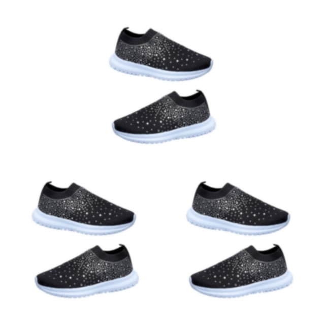 Jumpingount Zapatillas planas de malla, zapatos de cristal, calcetín deportivo informal, zapatillas de verano, transpirables, suaves, para caminar Type1 NO1