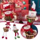 thumbnail image 1 of Adornos navideños: caramelos Adorno navideño de escritorio Caramelos Piernas largas Papá Noel Muñeco de nieve Caramelos grandes, 1 of 3
