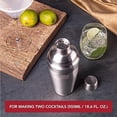 thumbnail image 4 of Vacu Vin 78423606-USA Cocktail Shaker - Shaken Cocktails with Ease using the Premium Cocktail Shaker Stainless Steel, 4 of 6