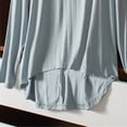 thumbnail image 4 of Oversized Round Neck Tee - Women's Basic Loose Fit T-Shirt, Comfortable Casual Top for Spring/Fall Layering | Baberdicy | Women's Solid Color Loose Round Neck T Shirts for Spring And (Blue | XXL), 4 of 7