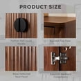 thumbnail image 4 of Bathroom Cabinet Wall Mount with Adjustable Shelf, Modern Medicine Cabinet with 2 Doors, Small Wall Mounted Storage Organizer, Over Toilet Storage for Bathroom (Walnut, 23 "), 4 of 7