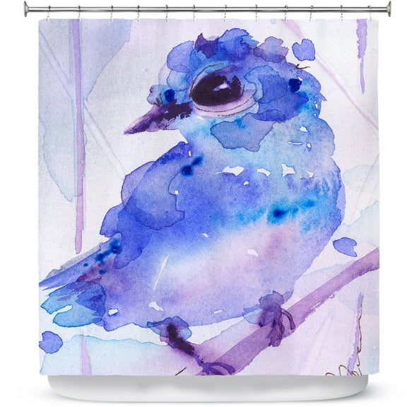 Shower Curtains 70" x 93" from DiaNoche Designs by Dawn Derman - Bluebelle