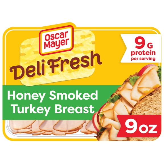 Oscar Mayer Deli Fresh Honey Smoked Turkey Breast, 9 oz Pack