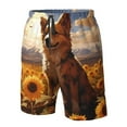 thumbnail image 4 of Logiee Vintage Cute Corgi Sunflower Print Mens Swim Trunks Quick Dry Board Shorts,Breathable Hawaii Beach Shorts Swimwear Bathing Suits-Large, 4 of 6
