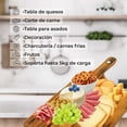 thumbnail image 5 of tabla para picar HAPPY LIFE madera pino, tabla de decorativa, tabla de quesos y corte carne, hecha 100% a mano I LIVE III: Chica 24 x 28 x 28 x 2.5, 5 of 5