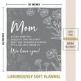 thumbnail image 6 of Blanket Gifts for Mom, Mom Birthday Gifts, Warm Gifts for Mom from Daughter Son, Mom Gifts for Mothers Day Christmas, Super Soft Flannel Throw Blanket for Mom 50" x 60", Grey, 6 of 6