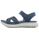 thumbnail image 5 of Sandalias deportivas Sandalias planas Zapatos para caminar con punta abierta Sandalias de cuña baja para mujer, 5 of 9