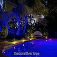 thumbnail image 4 of Solar Rope Lights, 23ft 50 LED Waterproof Copper Tube Wire String Lights with 8 Mode  for Garden Yard Path Fence Backyard Patio Decoration, Blue, 4 of 8