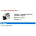 thumbnail image 2 of Alternator - Compatible with 2014 - 2017 Honda Odyssey 2015 2016, 2 of 2