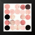thumbnail image 2 of Mullan, Michael 20x20 Black Modern Framed Museum Art Print Titled - Dots II Square I Pink Black, 2 of 5