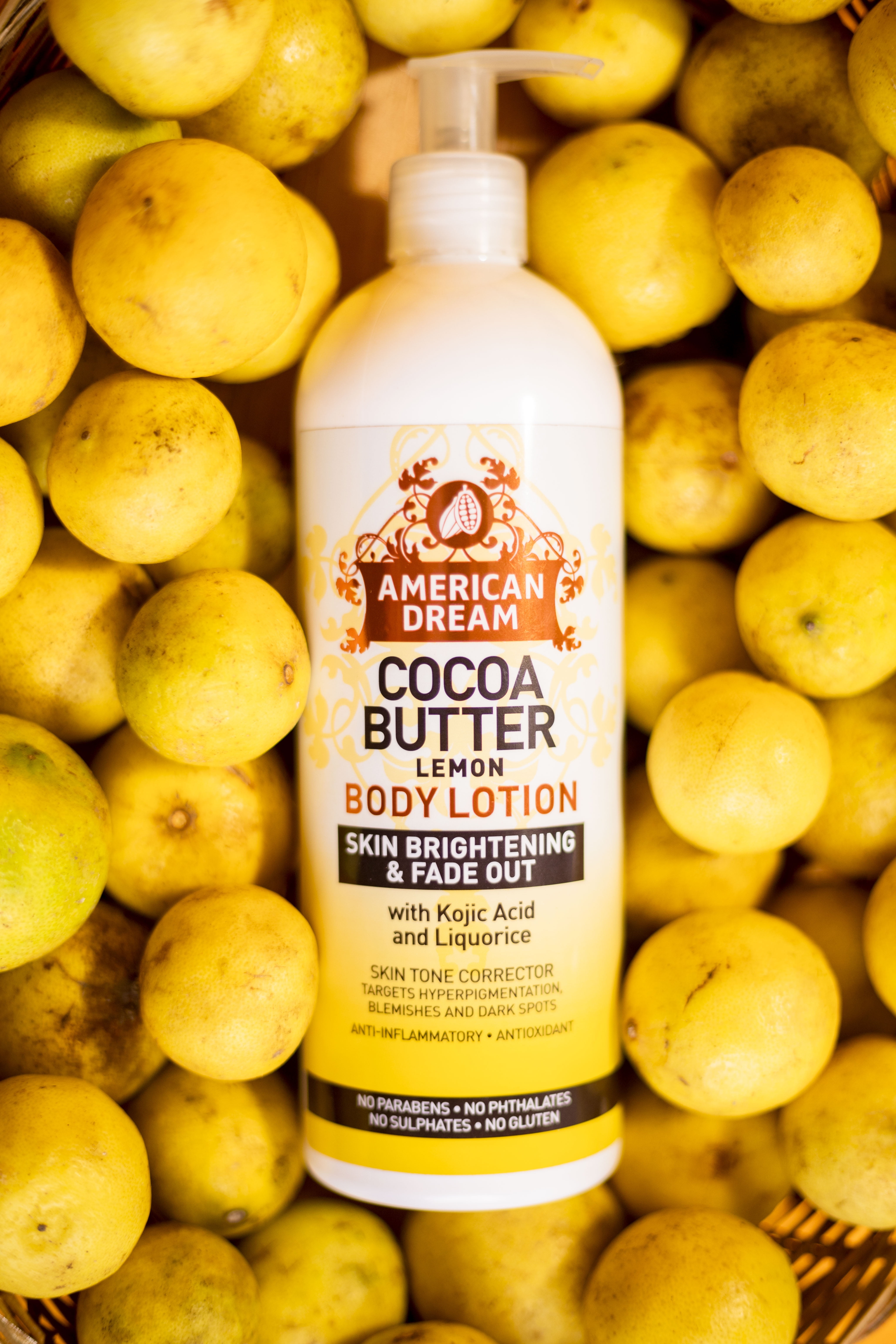 American Dream Cocoa Butter Lemon Body Lotion 16 OZ