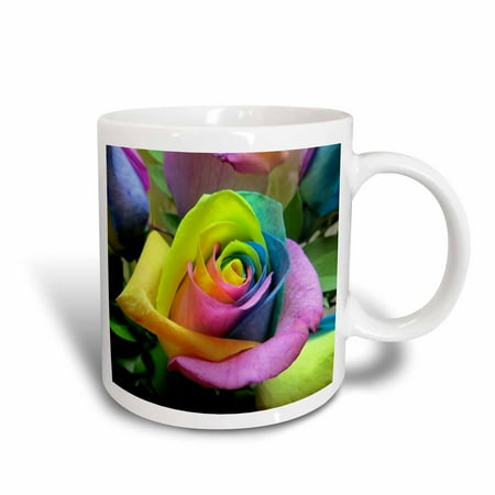 Mum Rose - 3dRose Tye Dye Roses, Ceramic Mug, 11-ounce