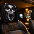 thumbnail image 5 of Scary Headrest Covers for Cars Spooky Ghost Face Head Rest Cover Creepy Seat Decor Accessories for Auto Truck SUV Vehicle Halloween Horror Interior Decorations, 5 of 6