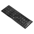 thumbnail image 1 of Unique Bargains Italian Keyboard Layout Stickers Computer Replacement Cover Universal Black Background White Lettering, 4 Pack, 1 of 5