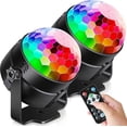 thumbnail image 1 of 2 Pack Sound Activated Party Lights with Remote Control Dj Lighting, Strobe Light Stage Lamp for Home Room Dance Parties, 1 of 5