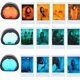 thumbnail image 2 of Filtro de color para Fujifilm, juego de filtros de color para lentes de cámara instantánea de 4 colores para Fujifilm Instax Mini90, 2 of 5