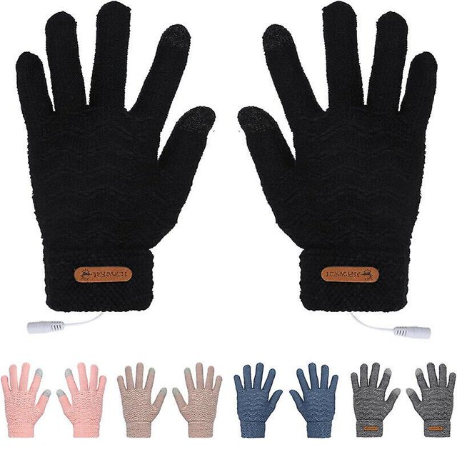 Guantes calefactables Guantes calefactables por USB Guantes térmicos cálidos tejidos para hombres y mujeres