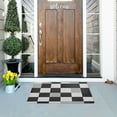 thumbnail image 5 of Yayeee Doormat for Indoor Entrance 32" x 20" Non Slippery Floor Rug, Black and Grey Plaid Pattern, 5 of 8