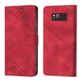 thumbnail image 2 of Compatible with Samsung Galaxy S8 Classic Embossed PU Leather Case with Card Holder Shockproof Cover, 2 of 5