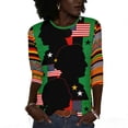 thumbnail image 3 of Craaazy Black History Month Clothing for Women Crewneck 3/4 Sleeve Summer Cozy Shirts Gifts, 3 of 9