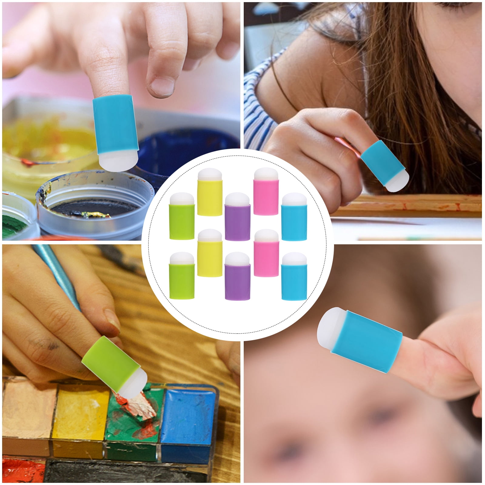 8 Spugne Da Disegno Sferiche Per Acquerello E Pittura - Morbide E Assorbenti | Ideali Per Bambini E Artisti - Foto 5