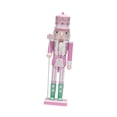 thumbnail image 2 of KLKCMS Nutcracker Ornaments Christmas Nutcracker Photo Props Painted Decorative Traditional Desktop Decor Nutcracker Statue for Xmas pink coat, 2 of 9