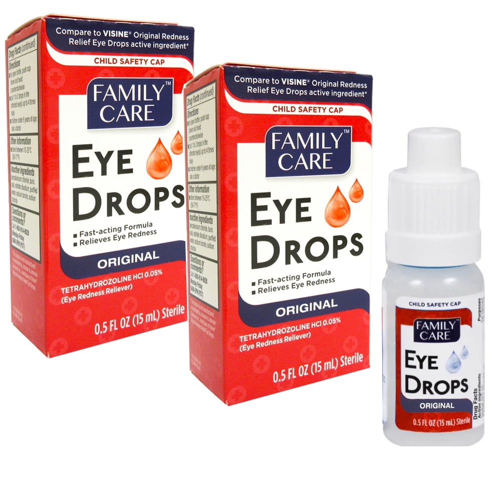 2PK Lubricant Eye Drops Redness Relief 0.5oz Refreshing Irritated Soothe Therapy