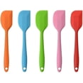 thumbnail image 1 of Heat Resistant Silicone Spatulas - Set of 5 BPA Free Baking Utensils, 1 of 5