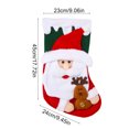 thumbnail image 3 of Christmas Stocking Gift Bag - 17.7 in Santa Claus Candy Stockings for Kids, Toys, Snacks, or Holiday Gift Decoration, 3 of 5