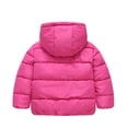 thumbnail image 6 of Wilark Toddler Girls Hooded Coats with Pockets Thickened Cute Casual Winter Long Sleeve Quilted Jacket Hot Pink 2, 6 of 9