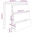 thumbnail image 4 of vidaXL Sideboard Concrete Grey 60x35x76 cm Engineered Wood, 4 of 4