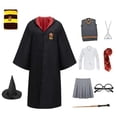 thumbnail image 3 of Disfraz de Cosplay para niños y adultos, bata mágica, capa con corbata, bufanda, regalo, 3 of 4