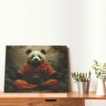 thumbnail image 4 of Gukieu Jungle Meditating Panda Print Horizontal Canvas Decorative Painting 12x16 Inch Shrinkage Resistant Frame Hanging Home Wall Art Decor, 4 of 6