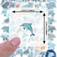 thumbnail image 5 of Cartoon Dolphin Stickers, Waterproof Dolphin Sticker for Water Bottle Laptop Phone Cases Planner Skateboard Luggage Helmet Party Favor Decor, Ideal for Adults Teens Teacher Rewards, 5 of 9