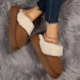 thumbnail image 1 of Nuevo invierno Retro mujer nieve cálido gamuza cuero mocasines perezosos Botas zapatos mujer señora plana Bottine Botas zapatos 2023, 1 of 4