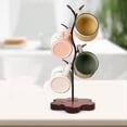 thumbnail image 5 of Soporte para Tazas de Café con Forma de Árbol para Mostrador, con Base de Madera y Forma de Hoja. Accesorio para Barra de Café., 5 of 5