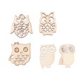 thumbnail image 3 of 20pcs Owl Wood Piece Set DIY Funny Creative Beautiful Painting Owl Manual Accessories Decor for Home Bag Craft Key (Mixed Package), 3 of 10