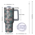 thumbnail image 2 of Camouflage 40oz Tumbler– Stainless Steel Insulated Tumbler with Handle and Straw, Large Capacity Travel Cup for Hot & Cold Drinks, 2 of 6