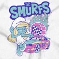 thumbnail image 2 of Smurfette Cartoon Flaming Racecar Women Crewneck Sweatshirt Brisco Brands S, 2 of 5