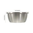 thumbnail image 2 of SHOWERORO Stainless Steel Wash Basin Round Bowl for Rinsing Fruits 1Pcs, 2 of 8