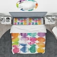 thumbnail image 3 of Designart 'Circle Abstract Colorfields' Geometric Duvet Cover Set, 3 of 4