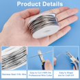 thumbnail image 3 of 32.8 FT 15 Gauge Stainless Steel 316L Wire 1.5mm Soft Stainless Steel Wire Round Metal Craft Wire for Sculpting DIY Jewelry Making Crafting, 3 of 9