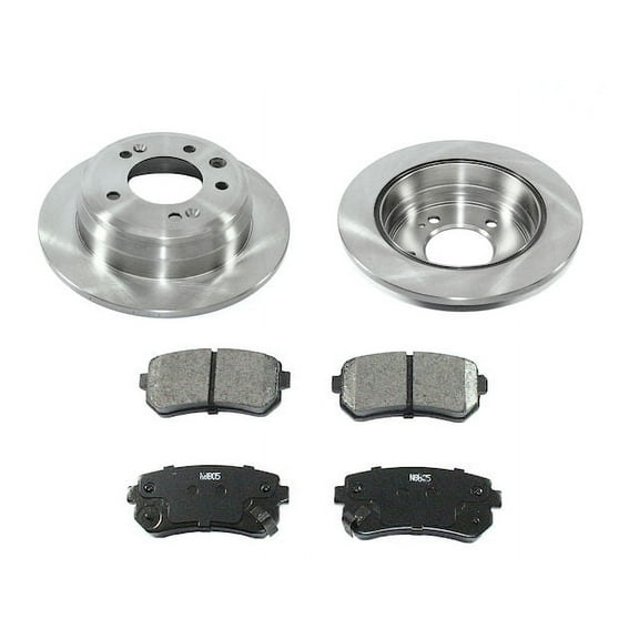 Rear Brake Pad and Rotor Kit - Compatible with 2010 - 2015 Hyundai Tucson 2011 2012 2013 2014