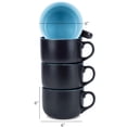thumbnail image 3 of Elanze Designs Color Pop Ice Blue 24 ounce Glossy Ceramic Jumbo Mugs Set of 4, 3 of 5