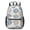 Geometric Flower and-3, variant on Geometric Flower and Daisy Gray 17" School Backpacks for Teens,Waterproof Oxford Fabric,S-Shape Padded Straps for School,Travel,Hiking,Camping