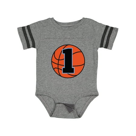 

Inktastic Basketball 1st Birthday 1 Year Old Gift Baby Boy Bodysuit