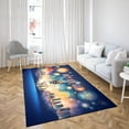 thumbnail image 4 of Happy New Year with Pug Fireworks Holiday Xmas Winter 2025 Indoor Rug Dog Lover Gifts Carpet Living Bed Room Sofa Home Decor - 00025, 4 of 5