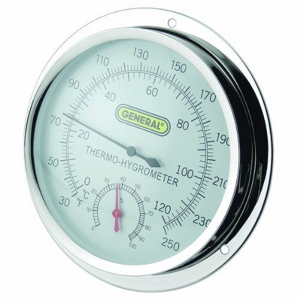 General Tools Indoor Analog Hygrometer,30 to 250 F 3LYU4